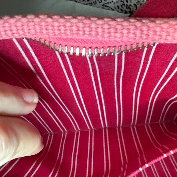 Louis Vuitton Antigua Cabas PM Pink Red Canvas Tote Bag Made in France Rare GUC - Picture 11 of 13